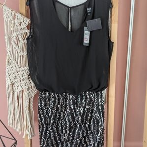 Black dress with sequins